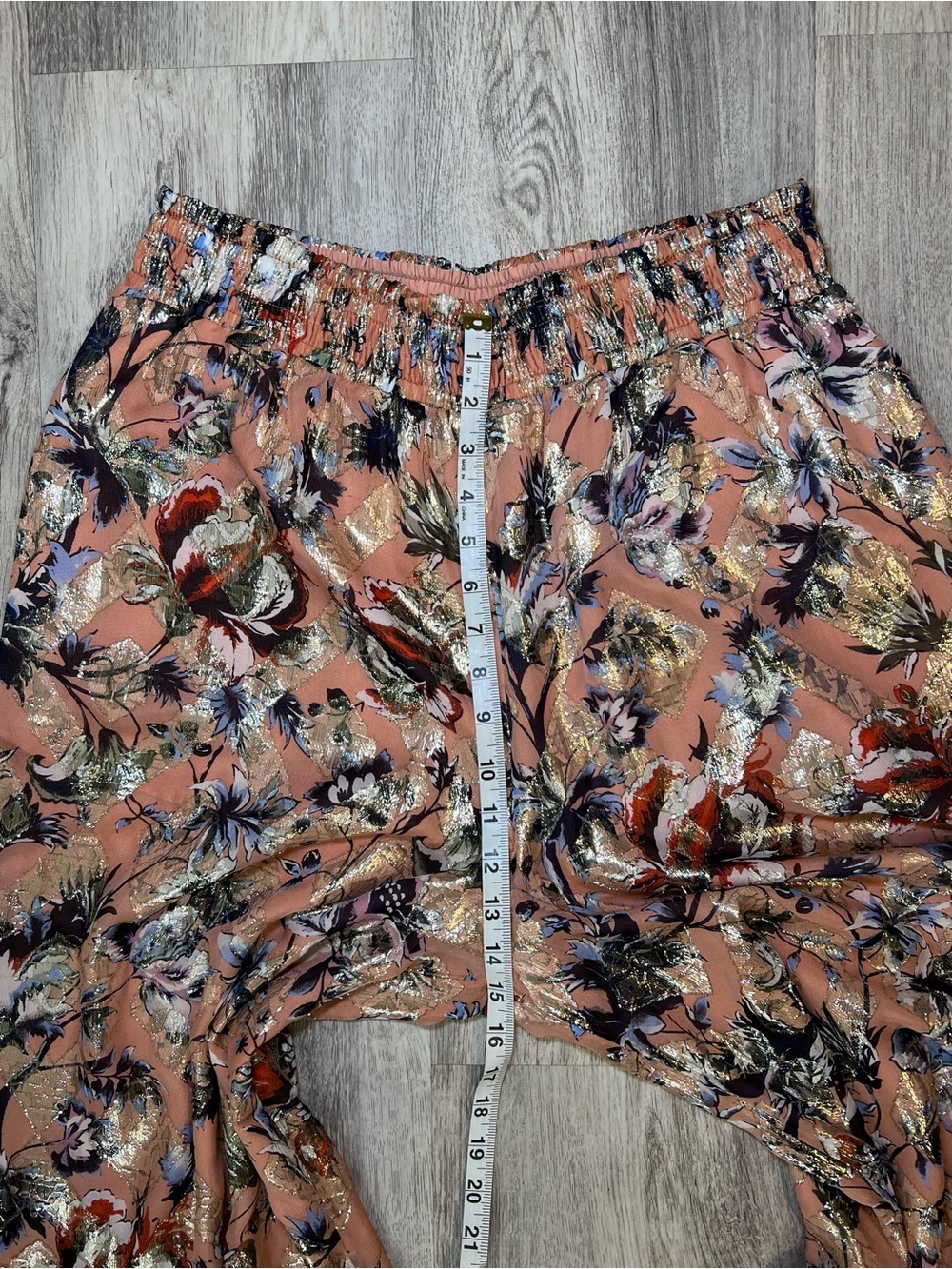 DianeVon Furstenberg Women’s Floral Metallic Accent Maxi Skirt - Peach Size L - Picture 6 of 9